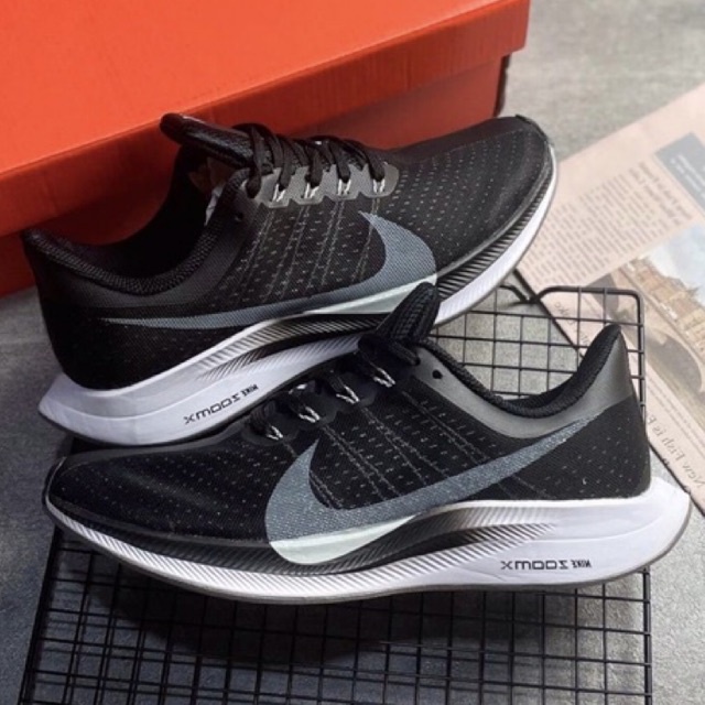 Sepatu Nike Zoom Pegasus Turbo 35 Black White 40-45 "BNIB" Premium Quality
