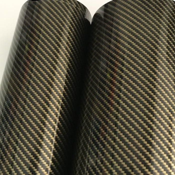 Sticker Carbon Skotlet Body Motor Karbon Kevlar Kuning Gold Emas