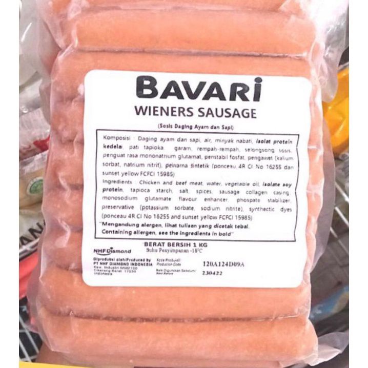 PROMO Sosis Wieners - BAVARI 1kg