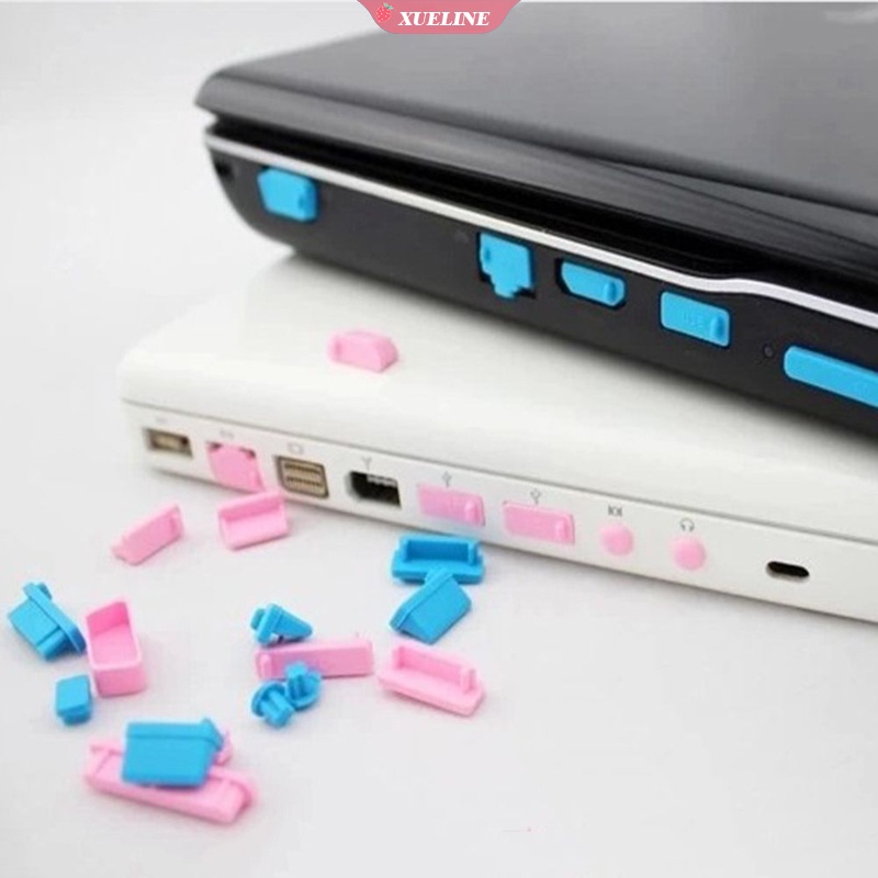 16pcs Plug Silikon Anti Debu Untuk Laptop / Komputer