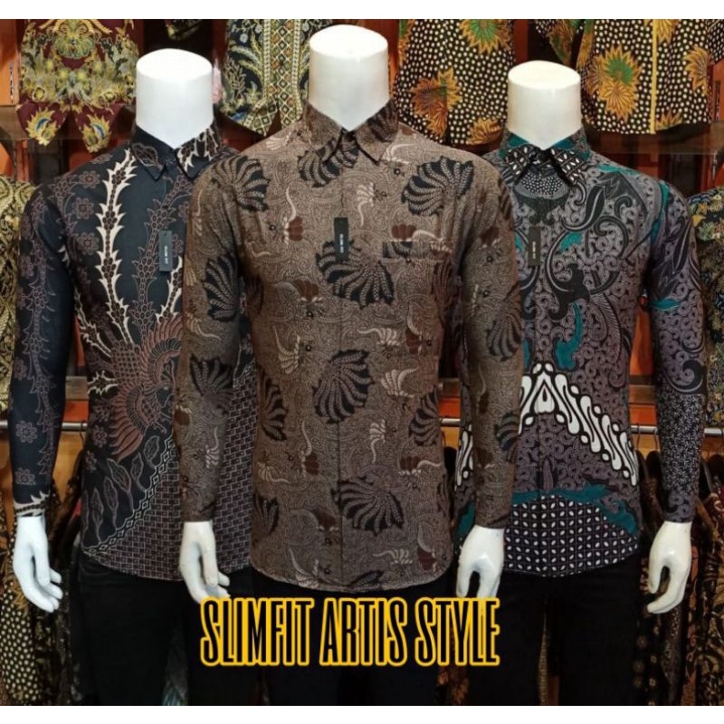 BAJU BATIK PRIA SLIMFIT MODERN LENGAN PANJANG[PREMIUM QUALITY]