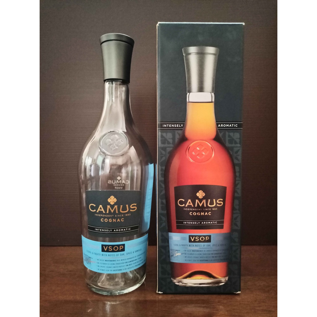 Botol bekas miras Camus VSOP 1 Liter + Box