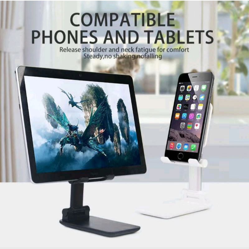 Desktop Folding Multi Stand Phone Holder Hp Tablet Dudukan Handphone