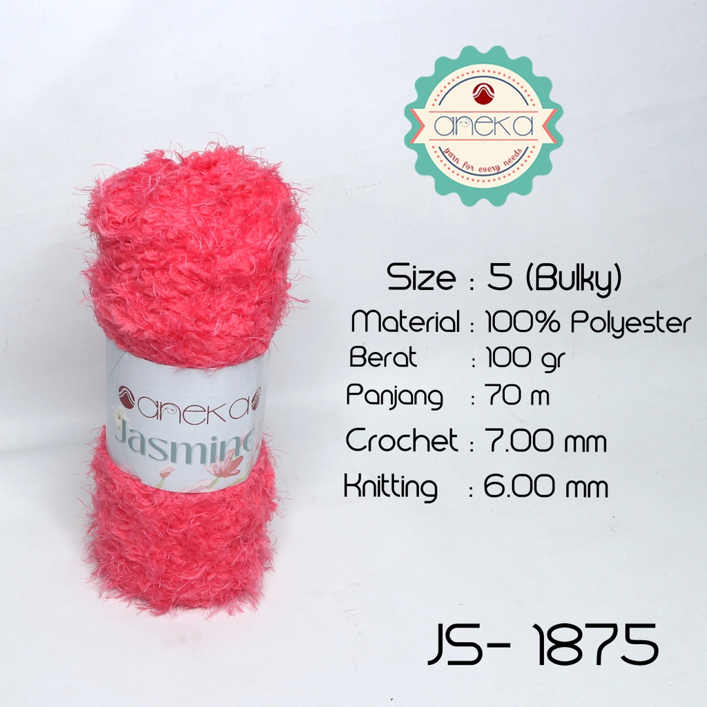 Benang Rajut Bulu Halus Jasmine Yarn / Cashmere Plush - 1875