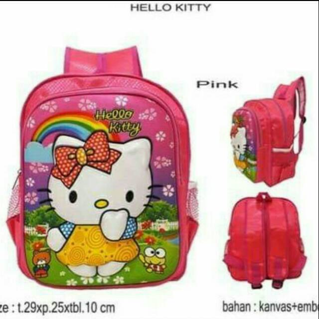 Tas anak 3D paud dan TK karakter helokity tsum tsum