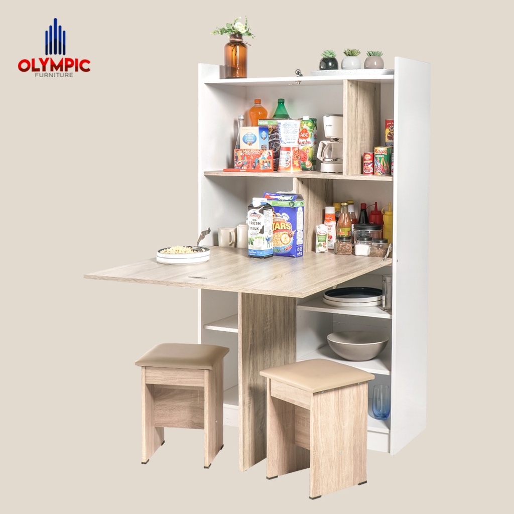 Olympic Kitchen Set Cabinet / Lemari Rak Penyimpanan Dapur Serbaguna / Lemari Lipat / KSC Fold Rubik