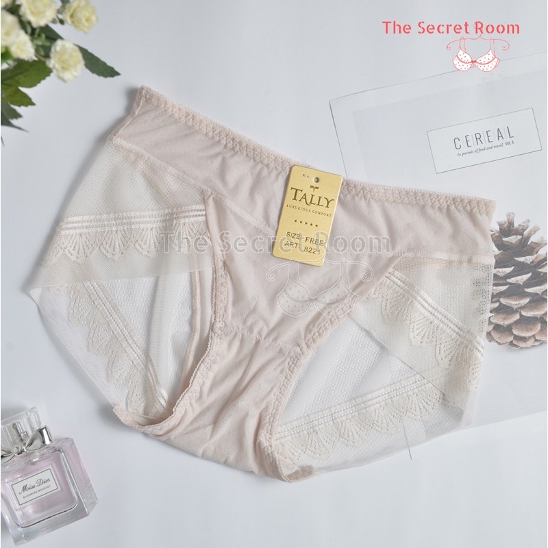 TALLY CD CELANA DALAM RENDA 8221 I FREE SIZE | FIT L | BAHAN RENDA ANTI GATAL