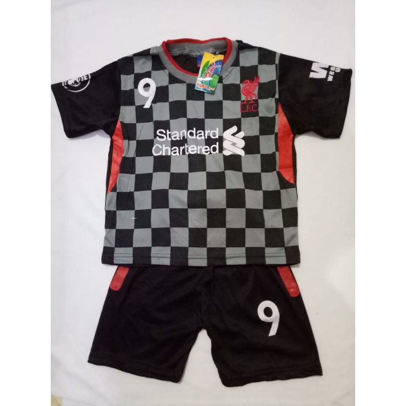 Jersey Kids Liverpool Hitam 2020/2021 /Setelan Bola Anak /Jersey bola terbaru/Jersey Liverpool Hitam