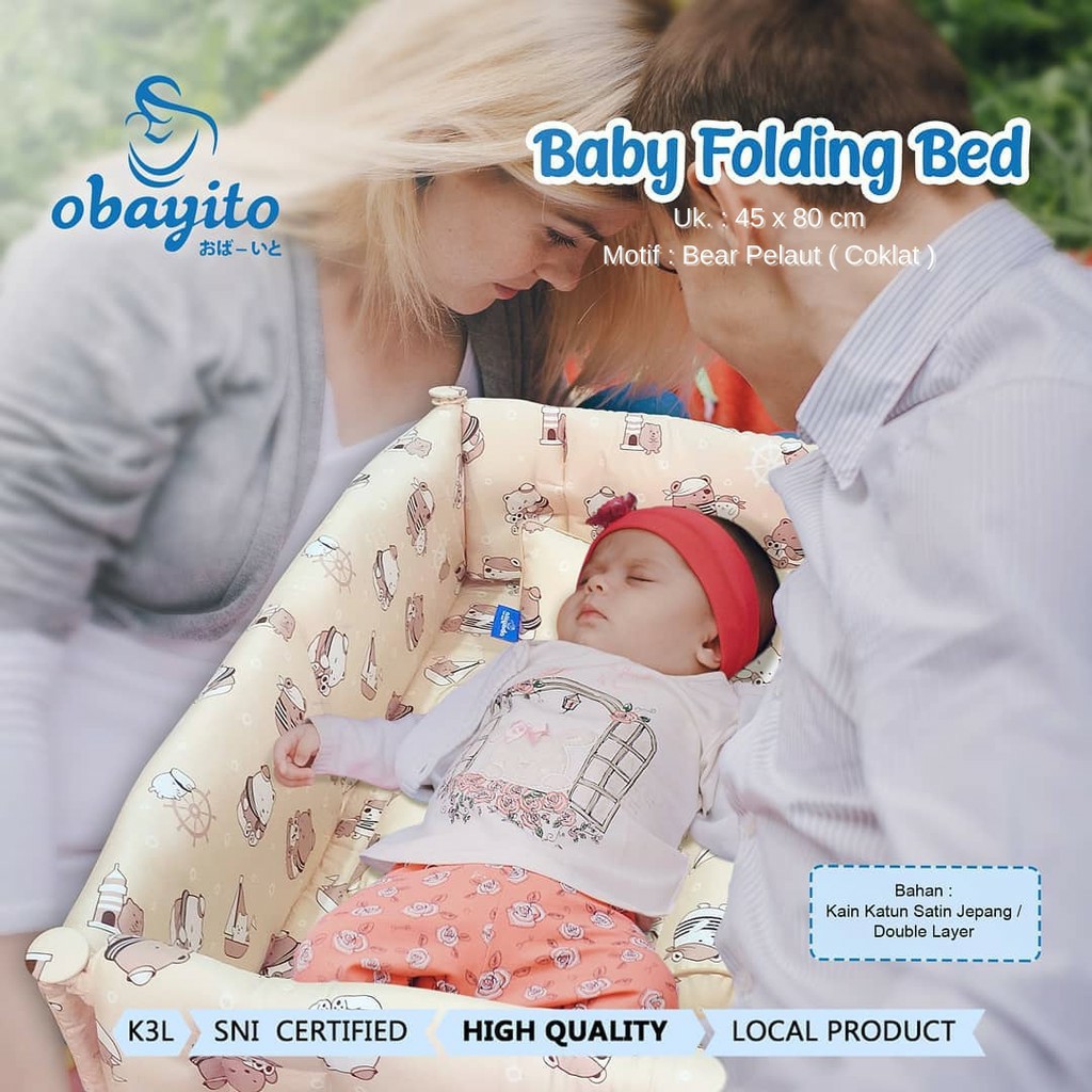 Obayito Baby Folding Bed (OB-0107)