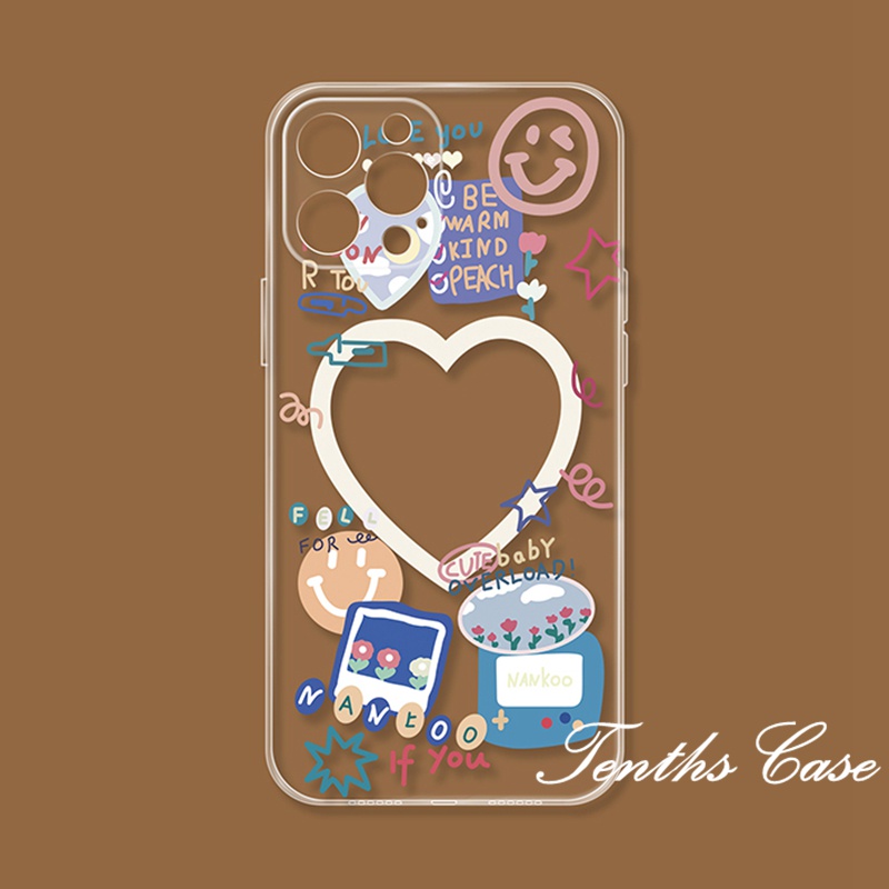 Redmi 12C A1 10C 10A 10 9T 9C 9A 9 Redmi Note 11 11s Pro+10s 10 9 8 7Pro Xiaomi 12 Mi 11 Lite 10T Mi Poco M3 M4 F3 X3 Pro Love Graffiti Casing Handphone Soft Cover