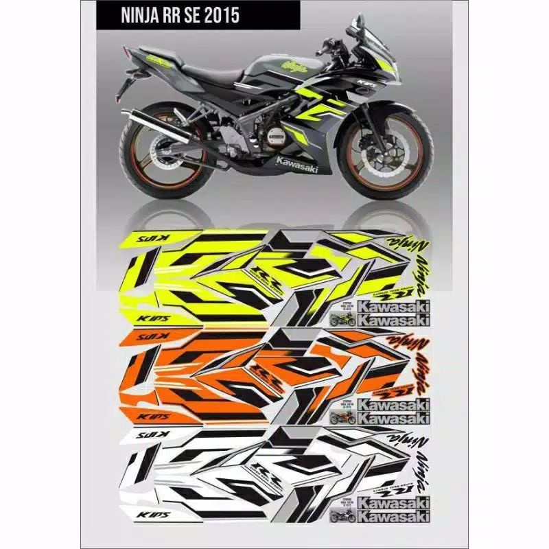 Striping Kawasaki Ninja/Stiker Variasi Body Motor Kawasaki Ninja RR SE 2015