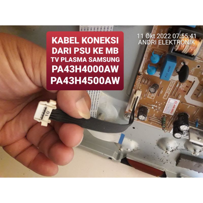 Kabel konektor Psu ke MB Tv plasma samsung PA43H4000