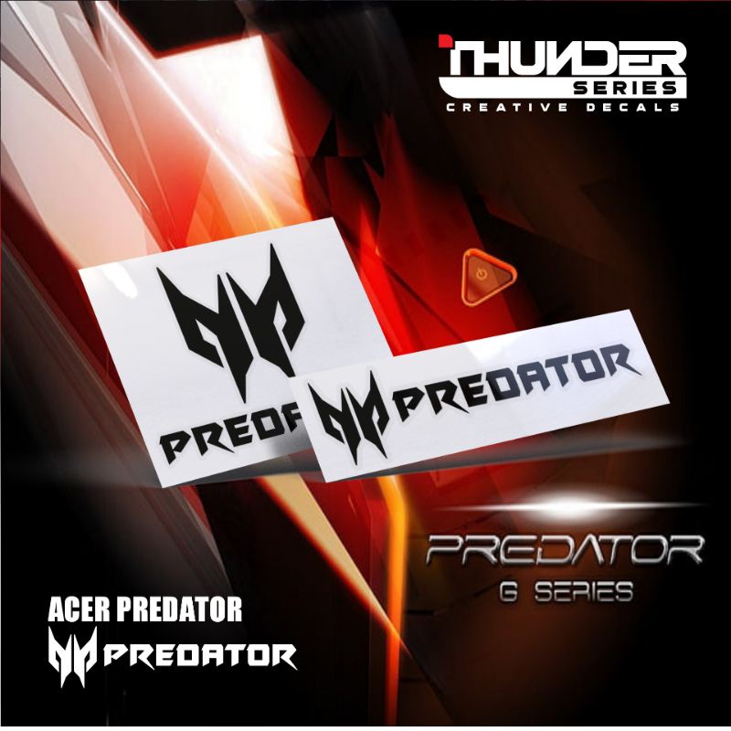 Stiker Acer Predator | Cutting Sticker Acer Predator PC