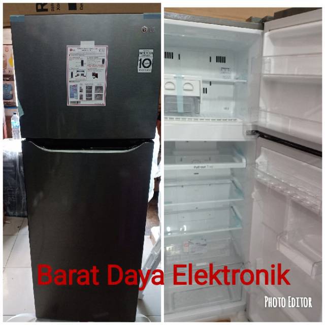 LG Kulkas 2 Pintu Smart Inverter GN-B222SLCB 70 Watt Tanpa Bunga Es [209 Liter] Jabodetabek