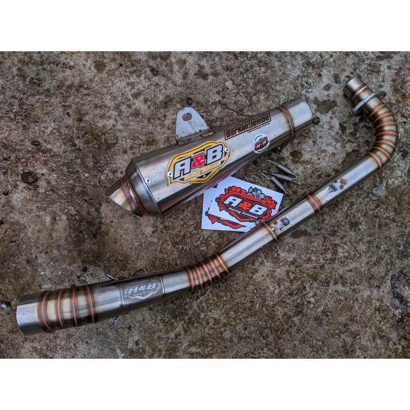 Knalpot original/knalpot racing/knalpot touring/knalpot balap original A&B Racing Exhaust for all ty