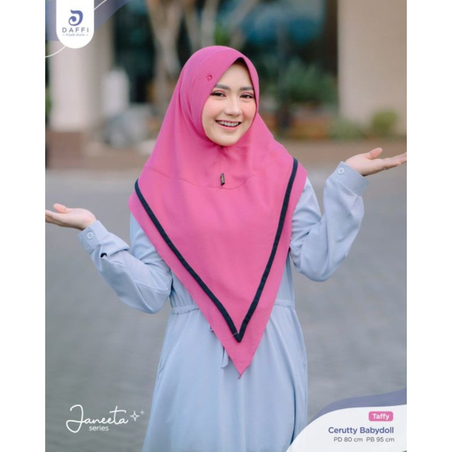 KHIMAR 2 LAYER JANEETA ORI DAFFI/CERUTY BABYDOLL PREMIUM