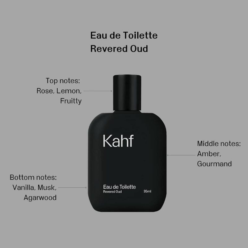 KAHF Revered Oud Eau de Toilette 35ml Parfum EDT Pria Tahan Lama Parfum Pria Laki Laki