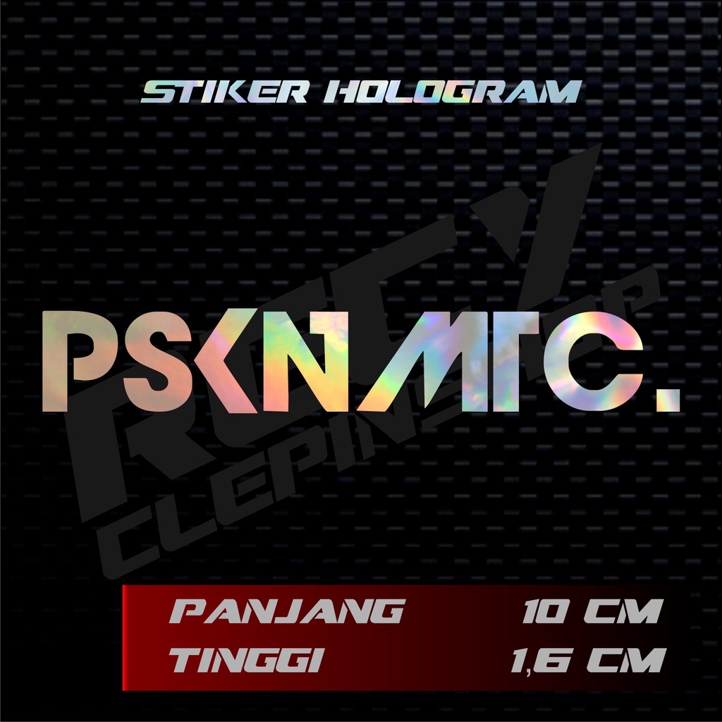 STIKER PSKNMTC HOLOGRAM / STICKER CUTTING MOTOR