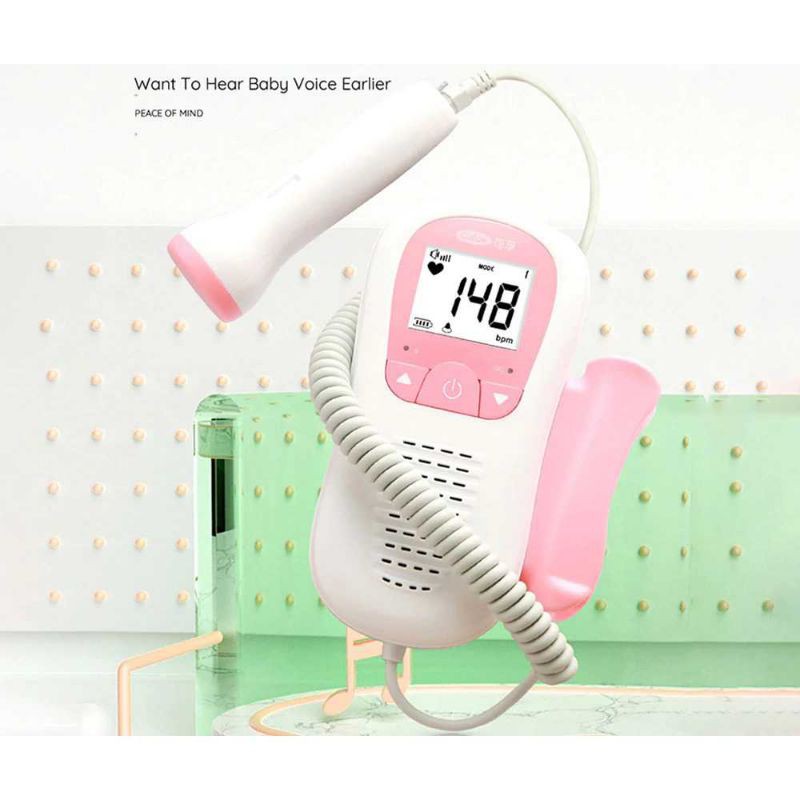  Deteksi Jantung Janin Bayi Fetal Doppler Heartrate FD-270B