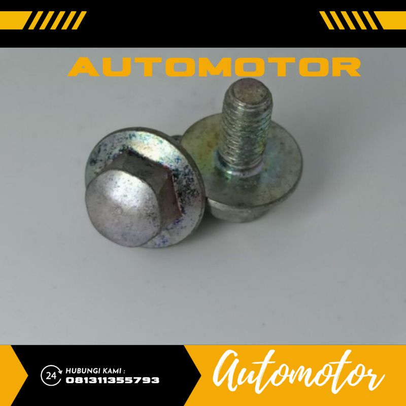 Baut 10 Flange kepala lebar panjang 10mm