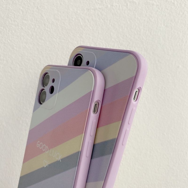 case kesing pelangi rainbow Vivo y20 Vivo y12s y20i