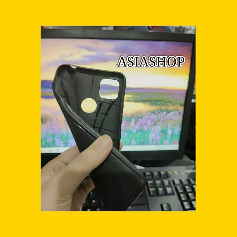 Auto Focus OPPO A53 Leather Soft Case Kulit Jeruk