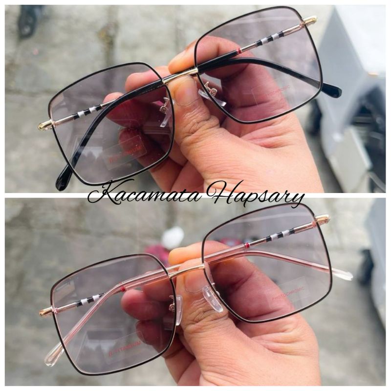 FRAME KACAMATA PHOTOCROMIC ( NORMAL ) | KACAMATA WANITA 9691 | KACAMATA FASHION &amp; ANTI UV