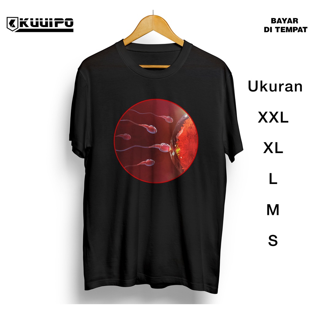 Baju kaos Distro Sperma dan ovarium FTD