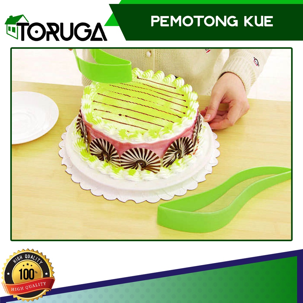Alat Pemotong Kue Tart Bolu Ulang Tahun Cepat Praktis Cake Slicer Pisau Kue Cake Knife