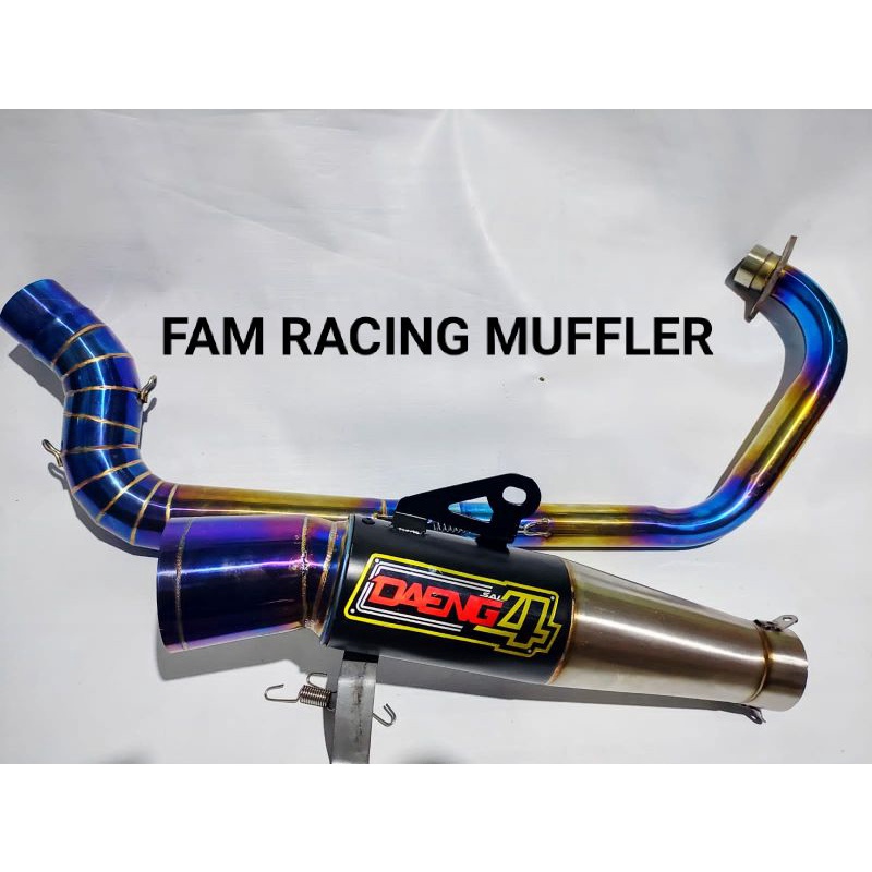 Knalpot Daeng 4 Vixion Satria Fu Leher Cobra Bluemoon