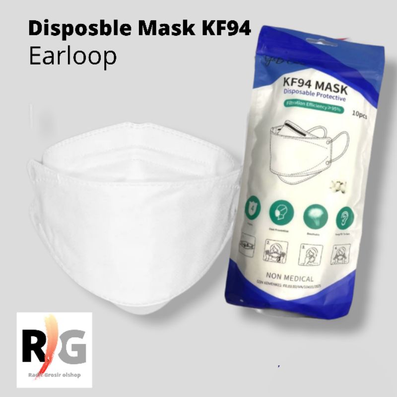 MASKER KF 94 WARNA 4PLY TERBARU MASKER KF 94 KOREA (ISI 10PCS)  KF94