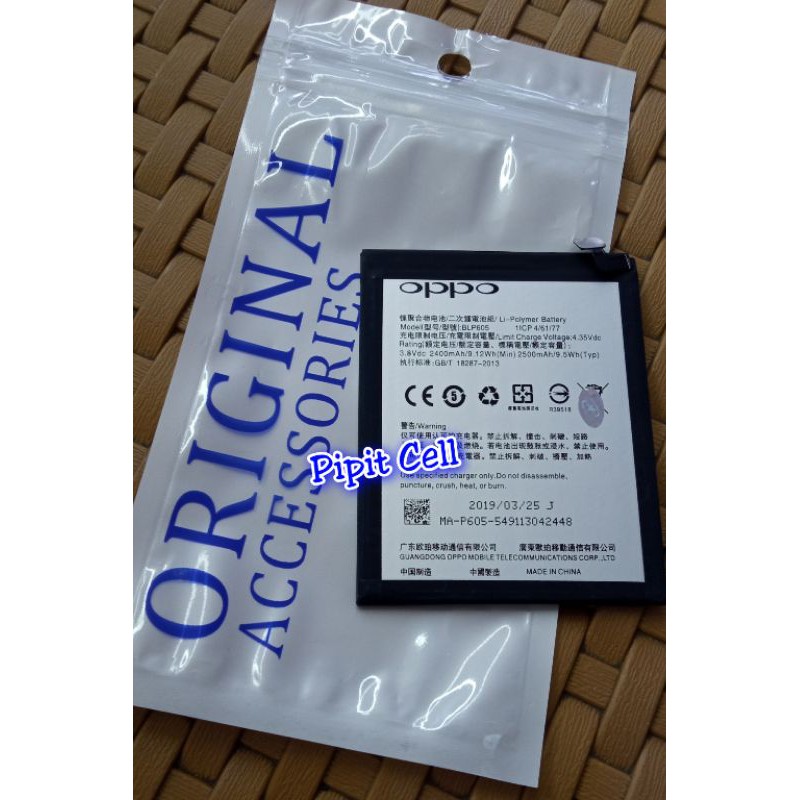 Baterai Batre Battery Oppo F1 A35 F1F BLP605 ORIGINAL
