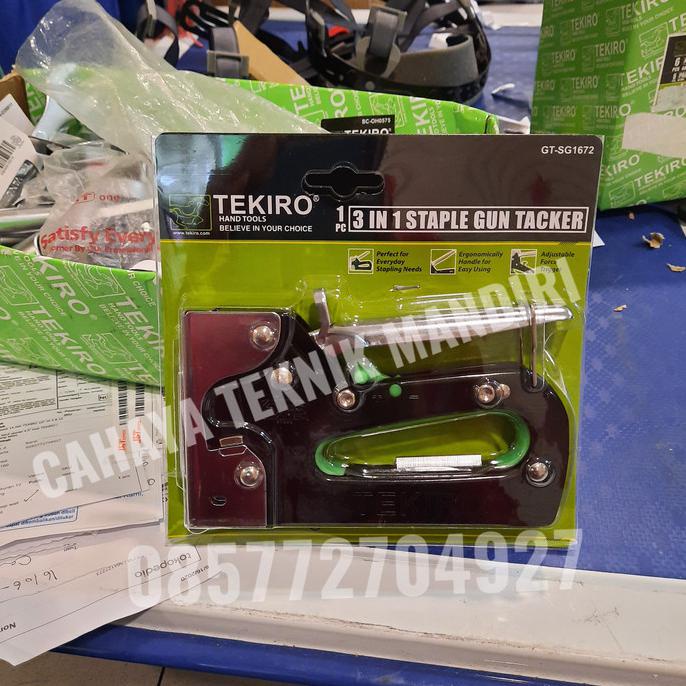 

Cuci Gudang Staples / Staple Gun Tekiro 6 - 14 Mm Alat Tembak Staples - Hitam