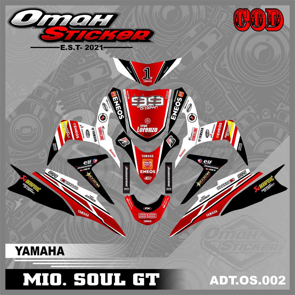 Jual Decal Yamaha Soul Gt Sticker Decal Lis Variasi Soul Gt Full Body