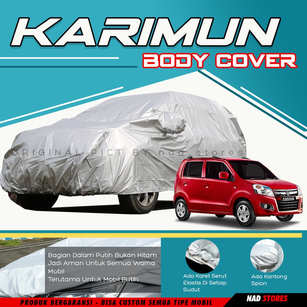 Sarung Mobil Karimun Body cover mobil karimun wagon r hyundai kona