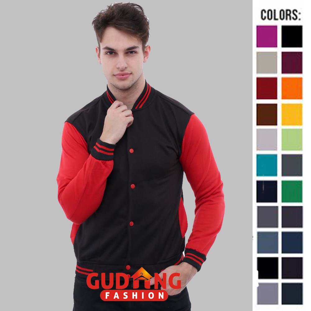Jacket Distro Model Baseball Banyak Warna - JAK (COMB)