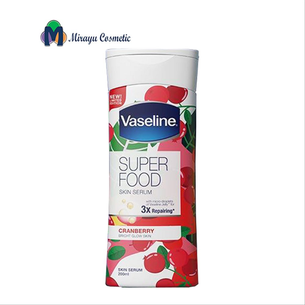 Vaseline Superfood Skin Serum Cranberry Body Lotion 200 Ml
