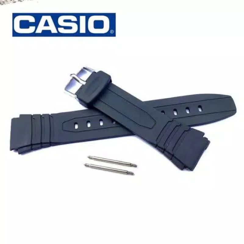 Tali jam tangan Casio W 754 W 752 Casio AQ 164 Rubber premium FREE pen
