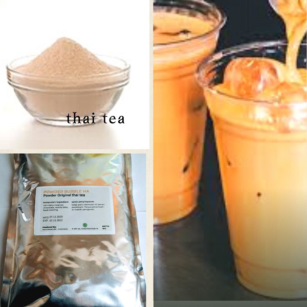 

Powder Premium Thai Tea- Bubuk Bubble Drink Thai Tea 1kg - Bubuk Thai Tea Premium 1Kg