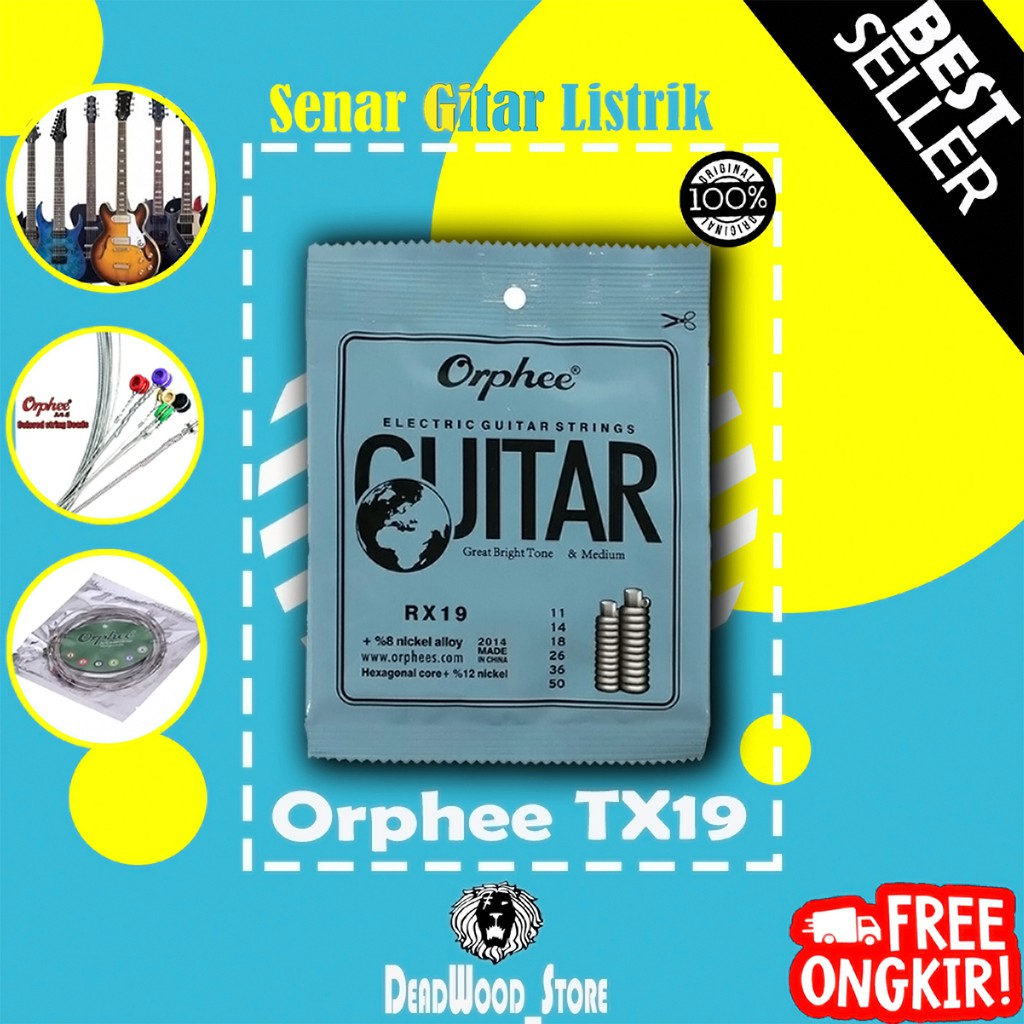 Senar Gitar Elektrik Orphee RX19-0.11 (Anti Karat) Orphee RX 19