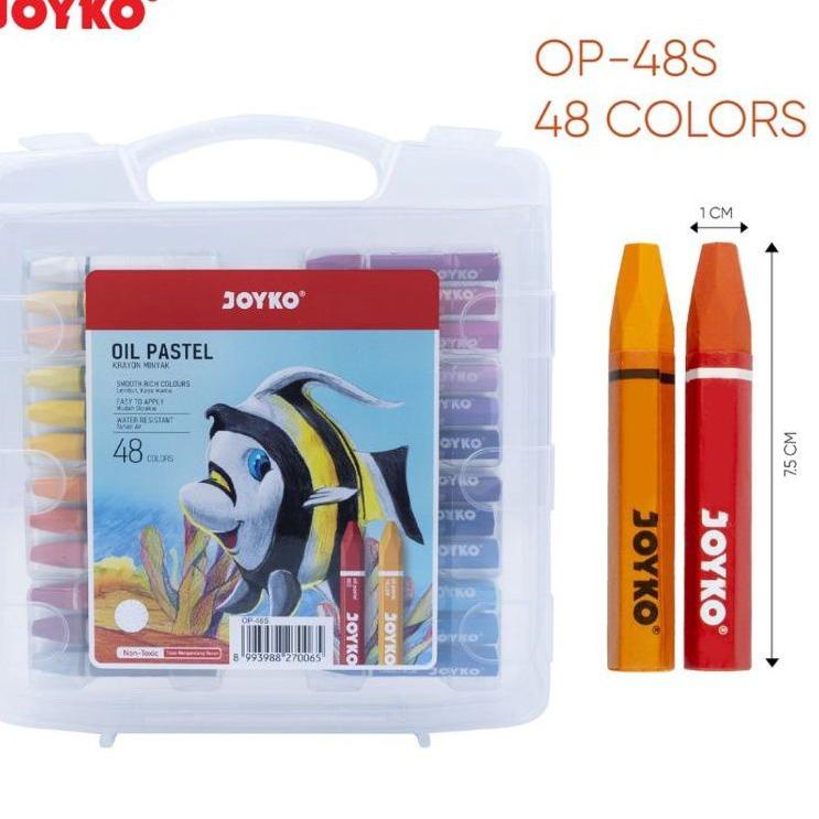 

Penjualan Berkualitas Crayon Joyko / Oil Pastel Joyko 48 Warna / (1pak)