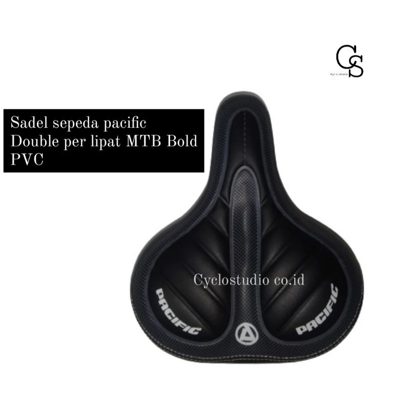 Jok sadel sepeda pacific MTB Fixie CTB per pacific Bold PVC H115-8