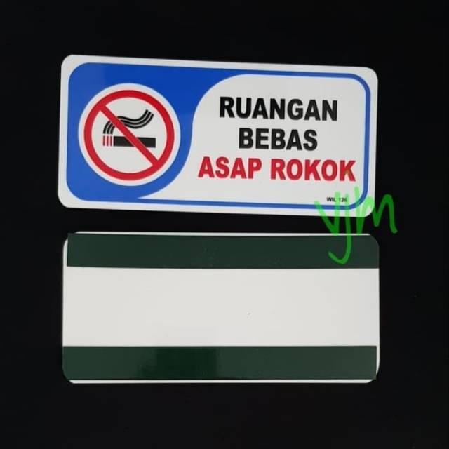 Acrylic Plat RUANGAN BEBAS ASAP ROKOK