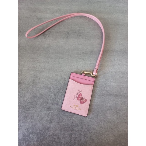 

COACH ID LANYARD WITH BUTTERFLY PRINT