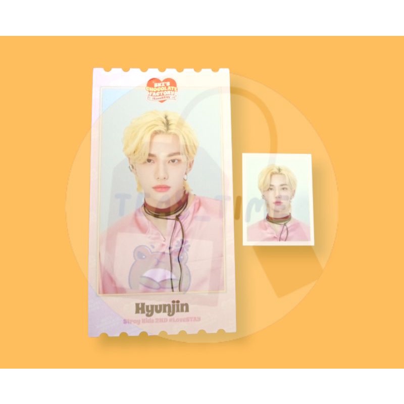 (SHARING) STRAY KIDS CHOCOLATE FACTORY AR TICKET + ID CARD