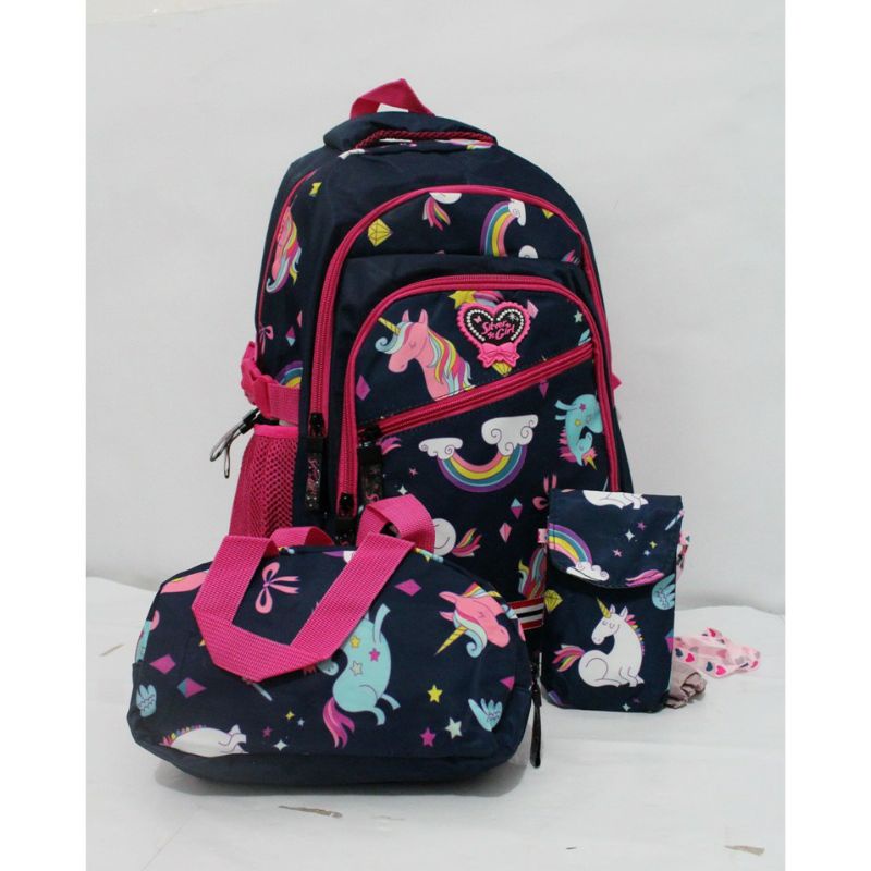 tas ransel silver girls dari alto 3 in1