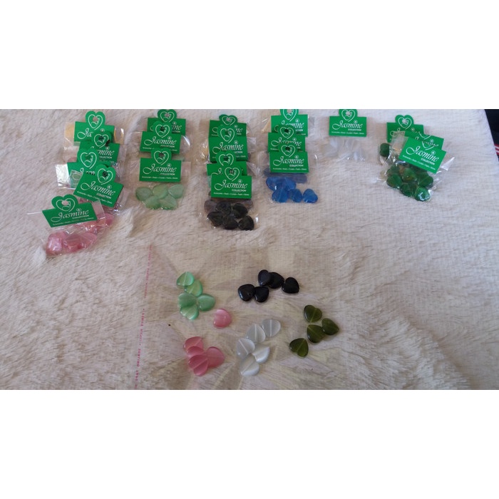 Manik Manik / Monte Akrilik Motif Hati Love 15mm ( 1 bungkus )