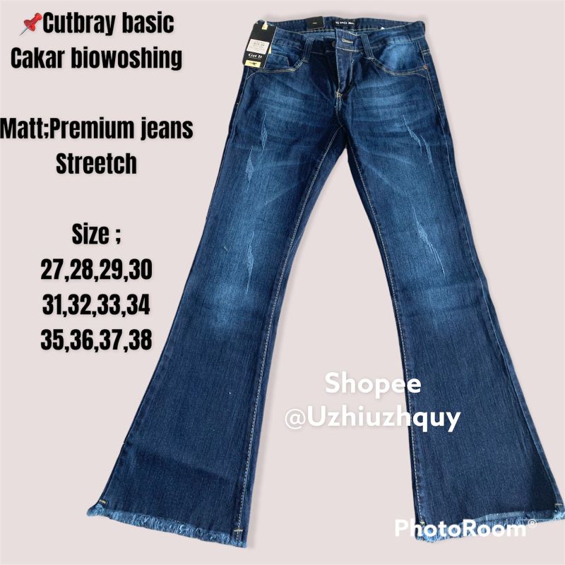 CELANA JUMBO CEWEK CUTBRAY MANIS RAWIS/CUTBRAI BASIC CAKAR SIZE 27 SAMPAI 34 DAN JUMBO