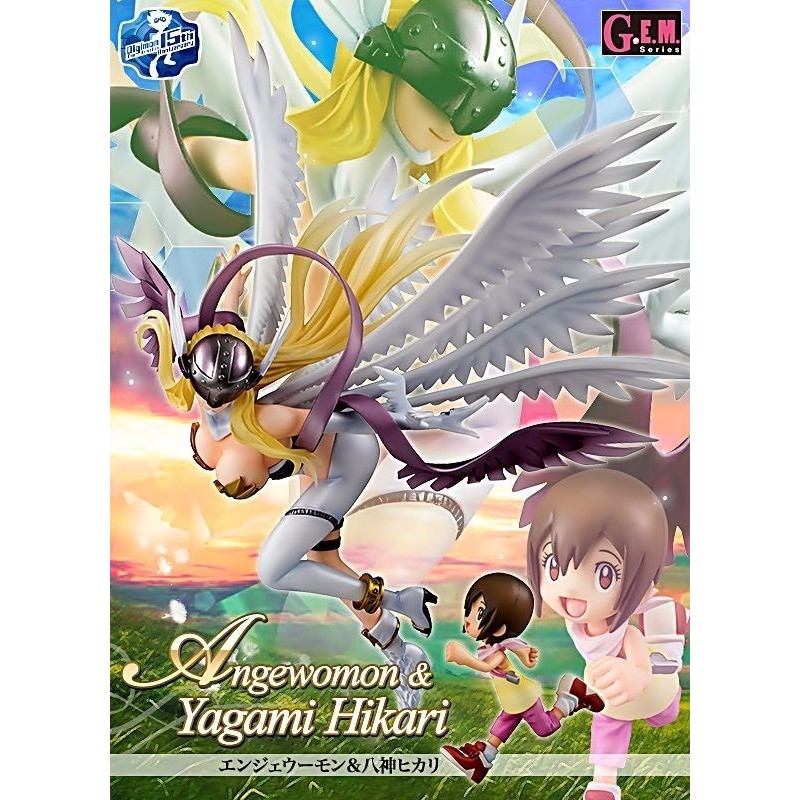 MEGAHOUSE GEM Digimon Adventure Angewomon & Yagami Hikari PVC Figure