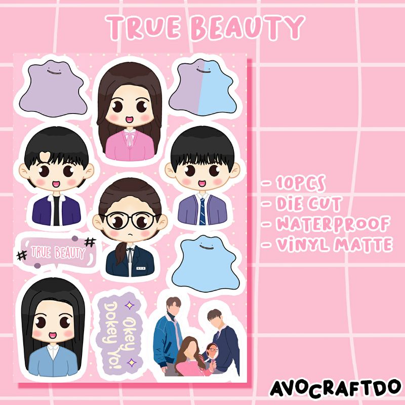 [ AVOCRAFTDO ] Sticker Kdrama True Beauty